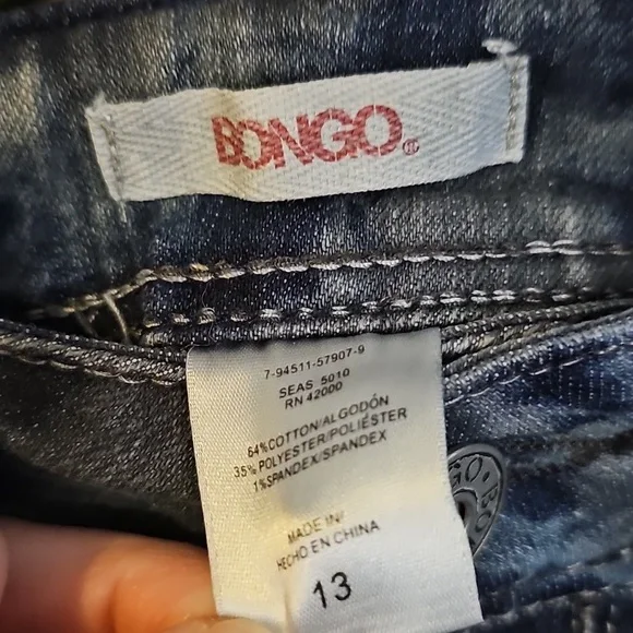 BONGO Denim Tie-Dye Stretch Skinny Jeans - Picture 4 of 6